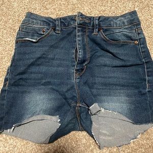 Cutoff Blue Jean Shorts